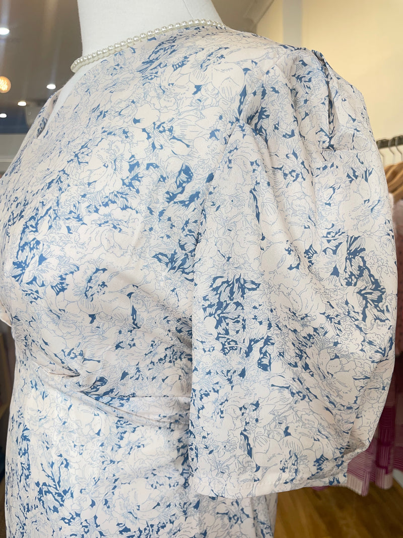 Floral Chiffon Maxi Dress