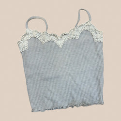 Summer lace singlet tops