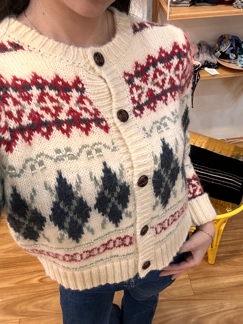 Nordic Pattern Cardigan