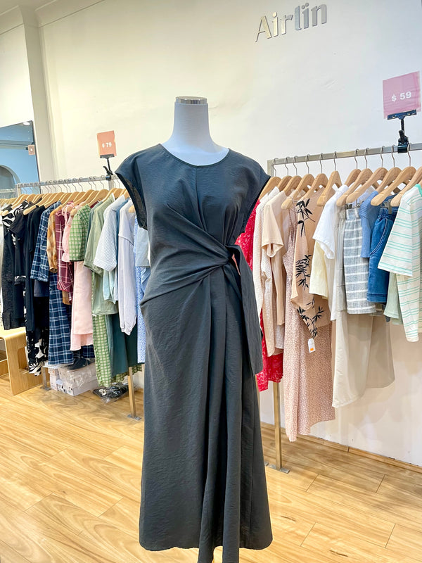 Unbalanced black dress