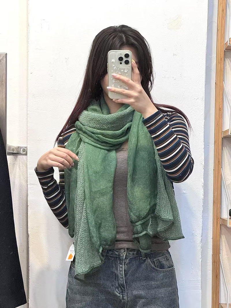 Cold Days Wool Blended Scarfs - 4 Colour