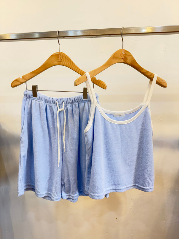 Blue Cami and Shorts Set