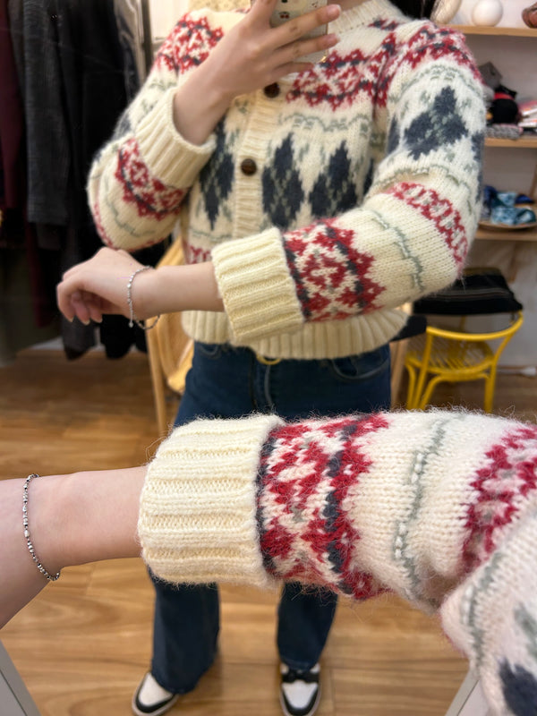 Nordic Pattern Cardigan