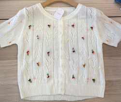 3D Floral Knit Top