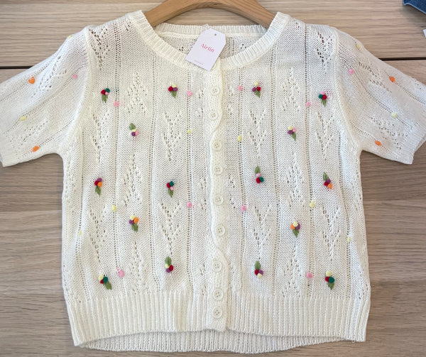 3D Floral Knit Top