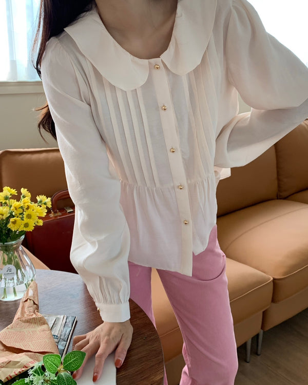 Elegance Frill blouse tops