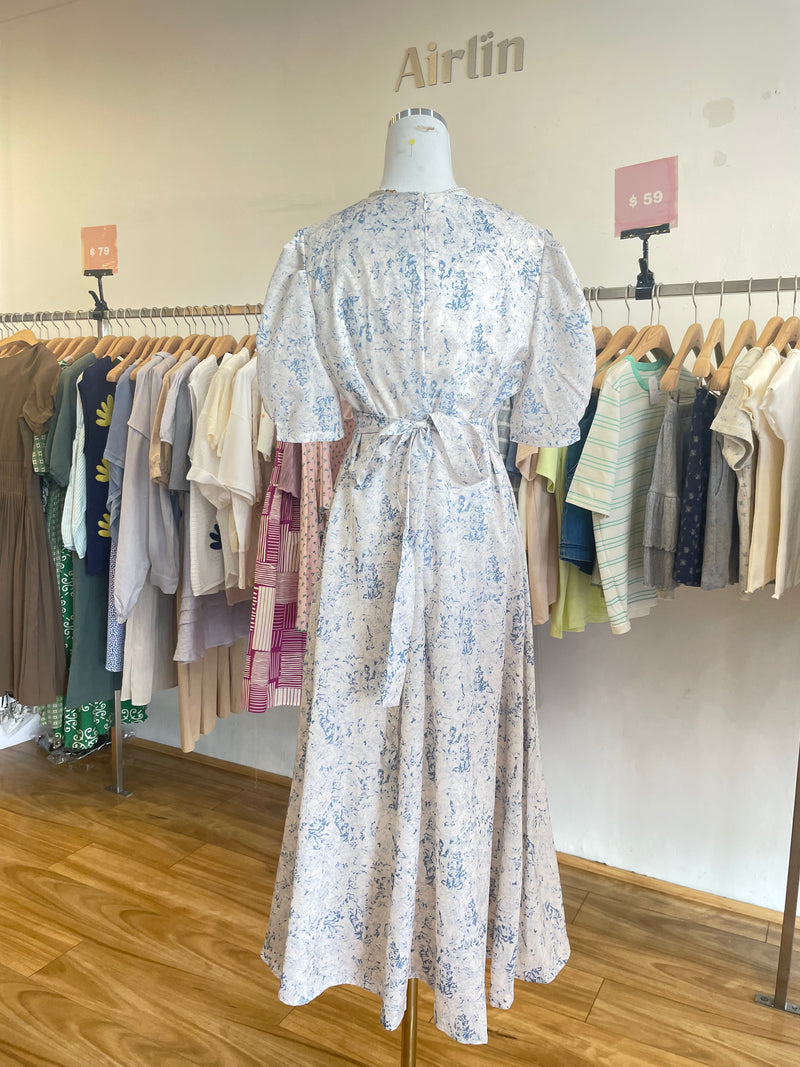 Floral Chiffon Maxi Dress