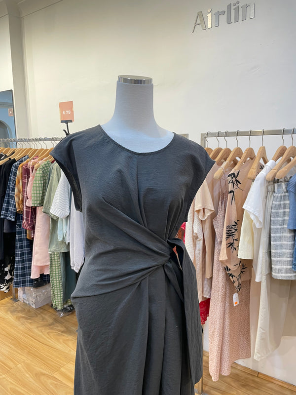 Unbalanced black dress