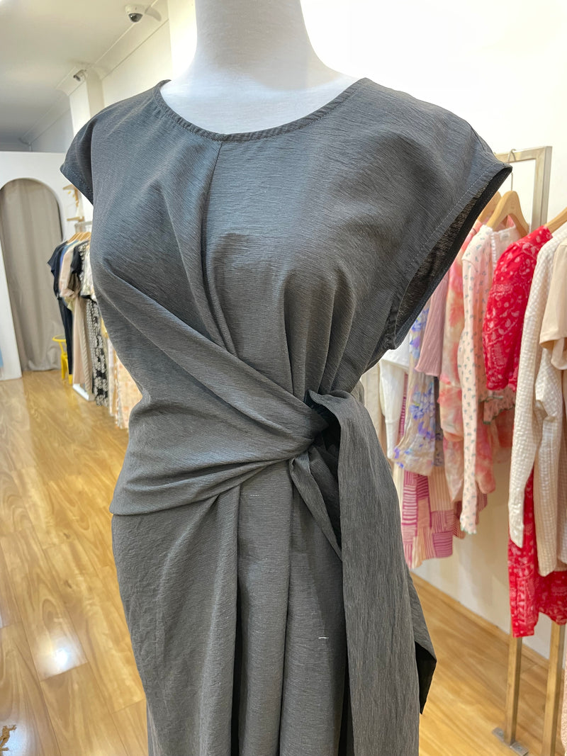 Unbalanced black dress