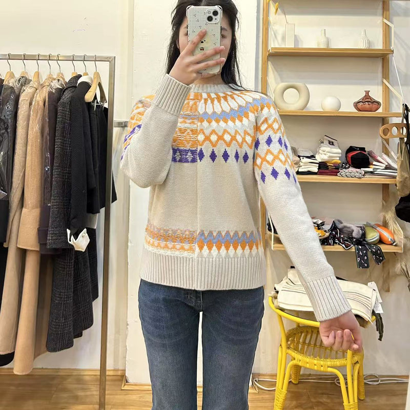Unique pattern knit sweaters