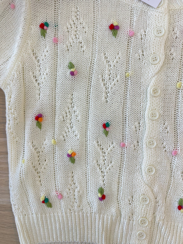 3D Floral Knit Top