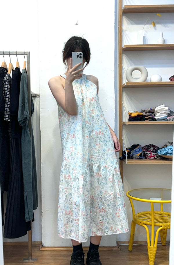 Cute Floral Sleeveless Dress