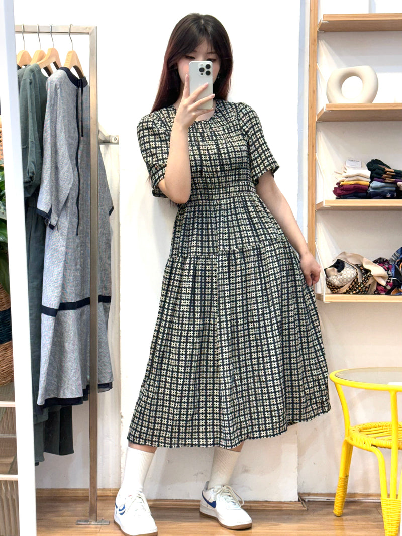 Chain Pattern Long Dress