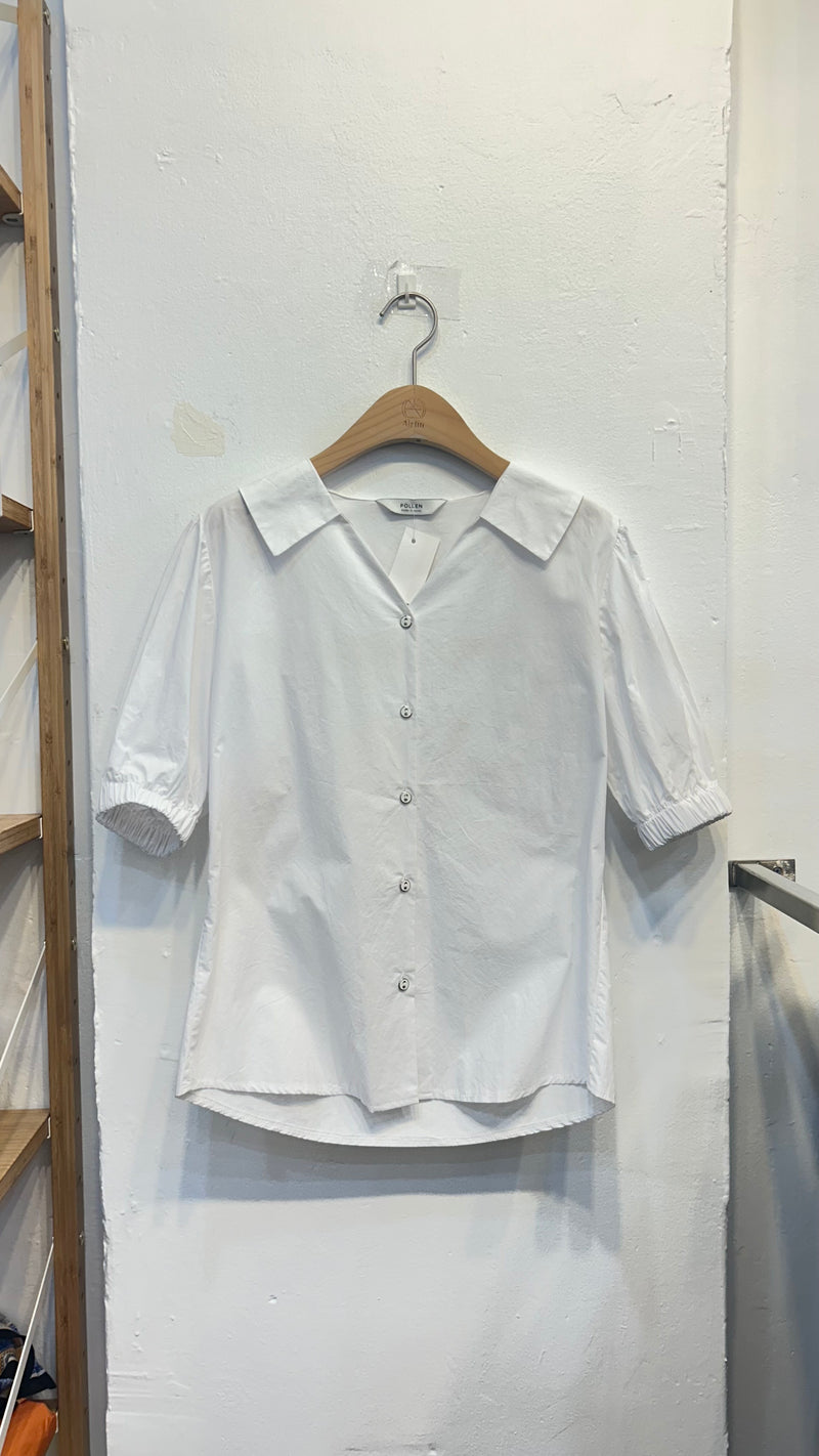 Summer white blouse shirt