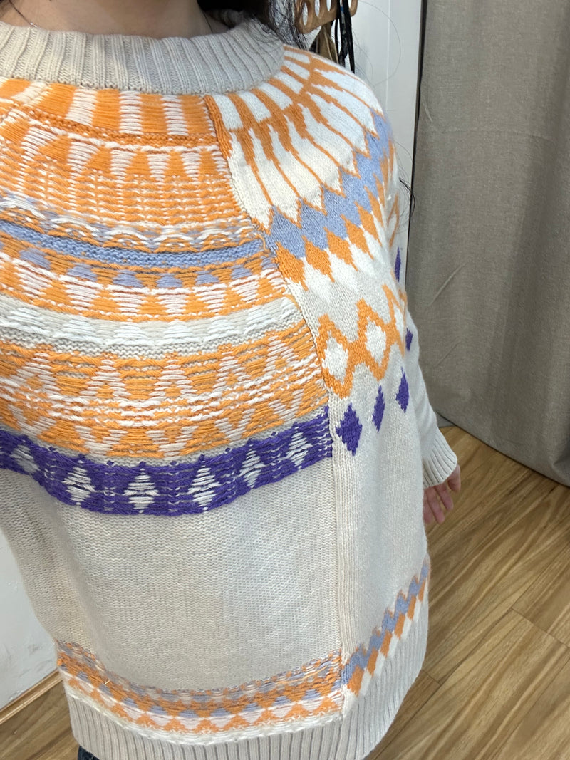 Unique pattern knit sweaters