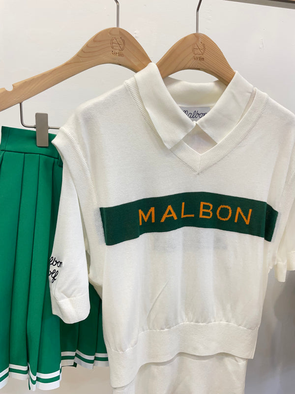 Malbon knit top+ vest