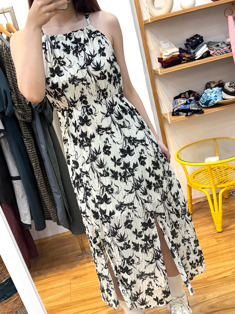 Black and White Floral Dress