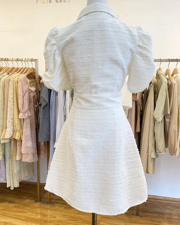 Cloudy Puff Sleeve Dress