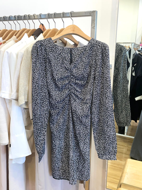 Midnight Bloom Waist Dress