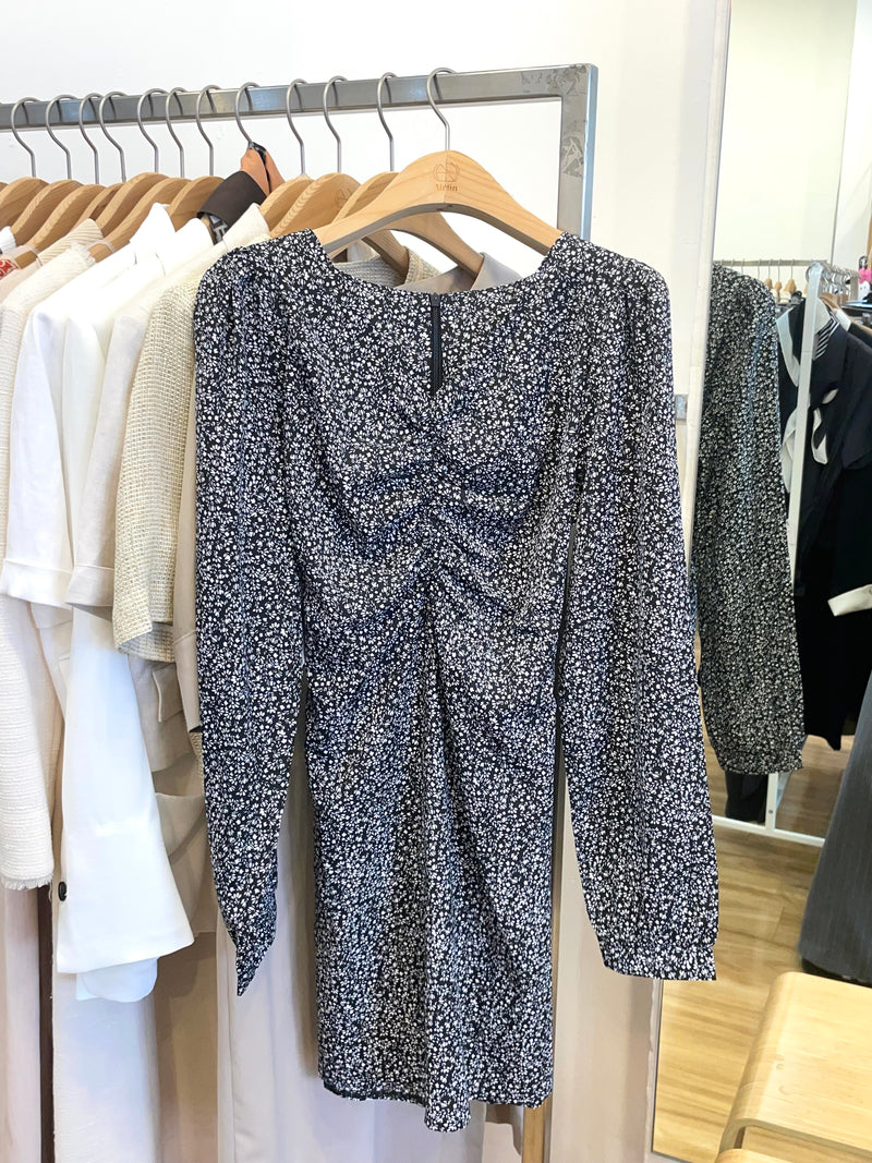 Midnight Bloom Waist Dress