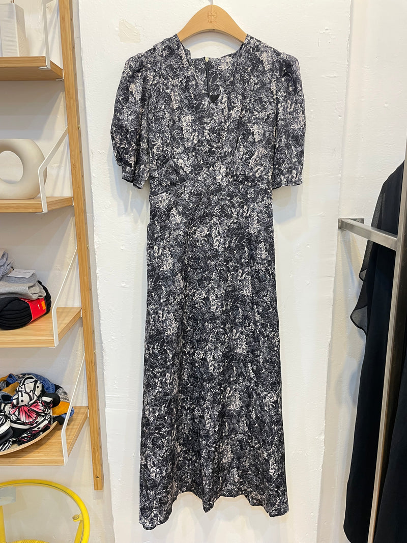 Floral Chiffon Maxi Dress