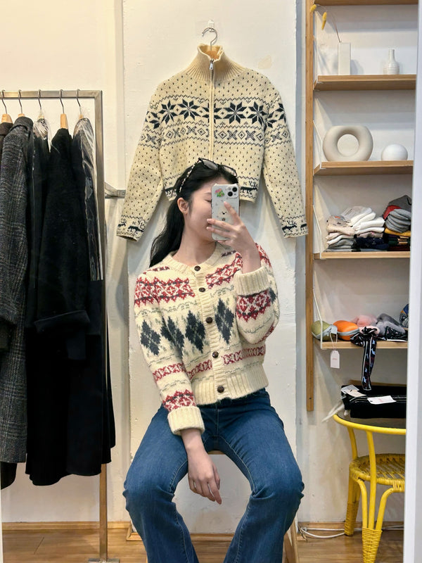 Nordic Pattern Cardigan