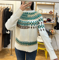 Unique pattern knit sweaters