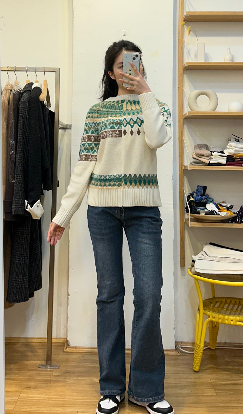 Unique pattern knit sweaters