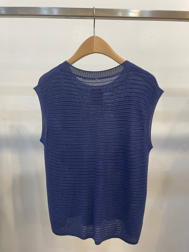 Floral Knit Sleeveless Top