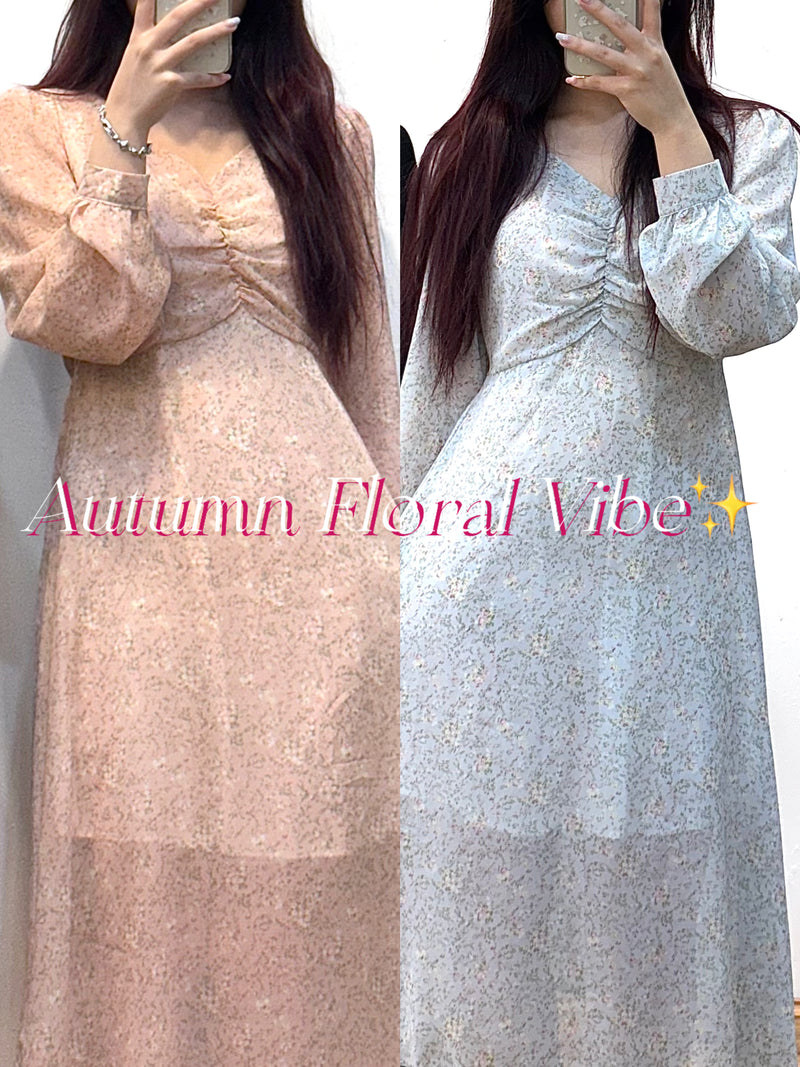Autumn Breeze Floral Dress - 2 Colours