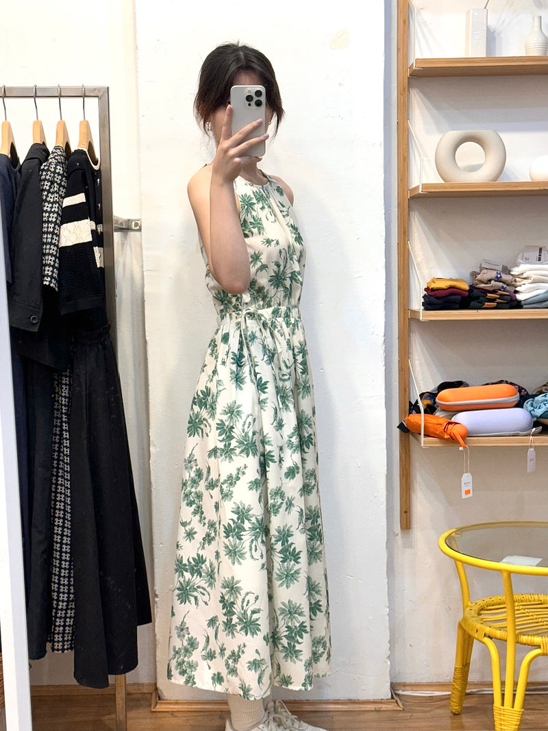 Summer Holiday Floral Sleeveless Dress