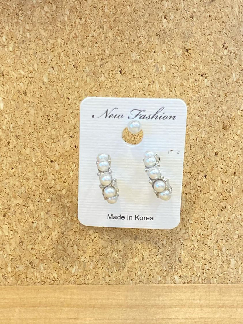 Pearl ring earrings