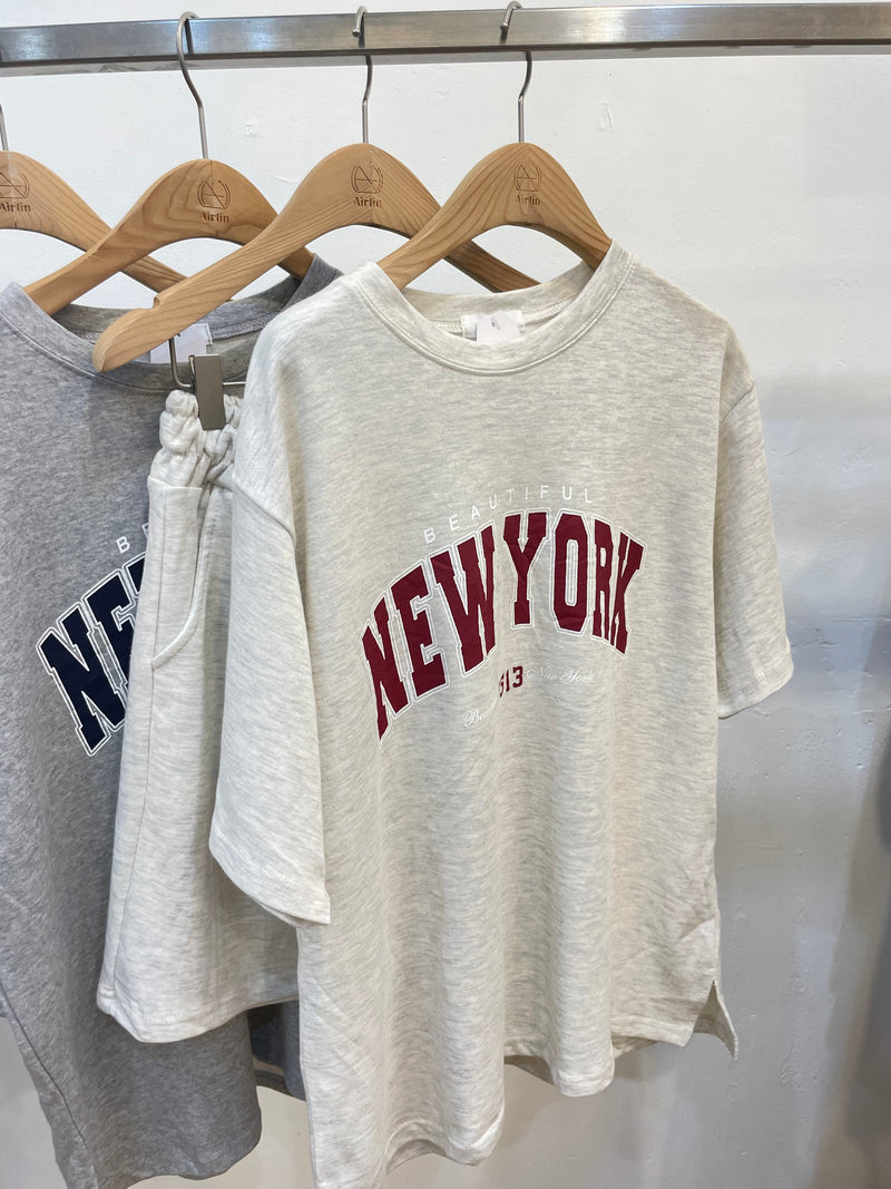 New York relaxed sweat tops