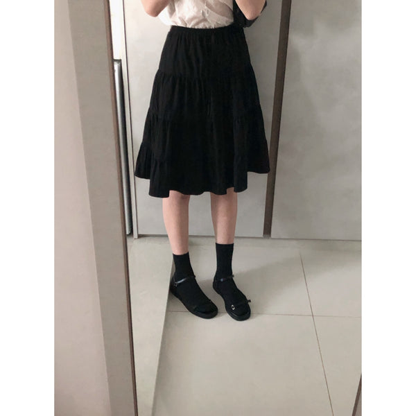 Mid summer skirts-black/White