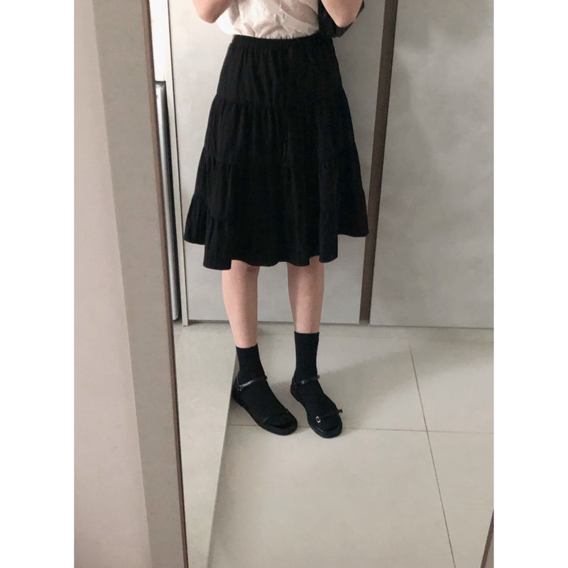 Mid summer skirts-black/White