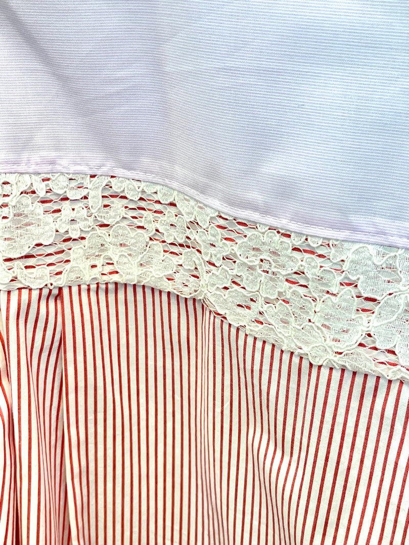 Pink Rose Twist Lace Shirt