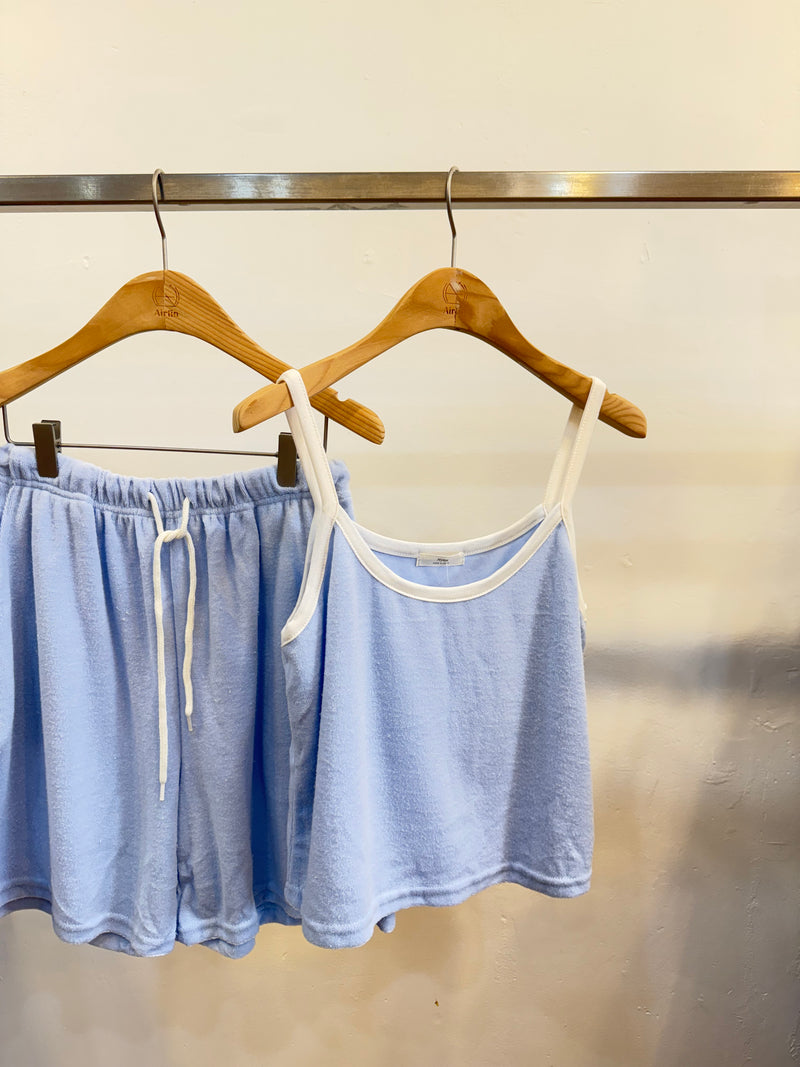 Blue Cami and Shorts Set