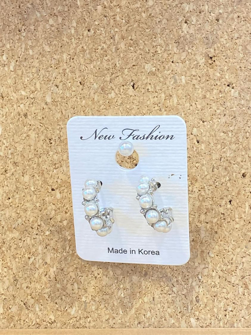 Pearl ring earrings