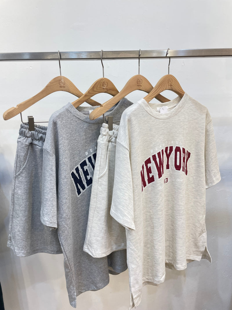 New York relaxed sweat tops
