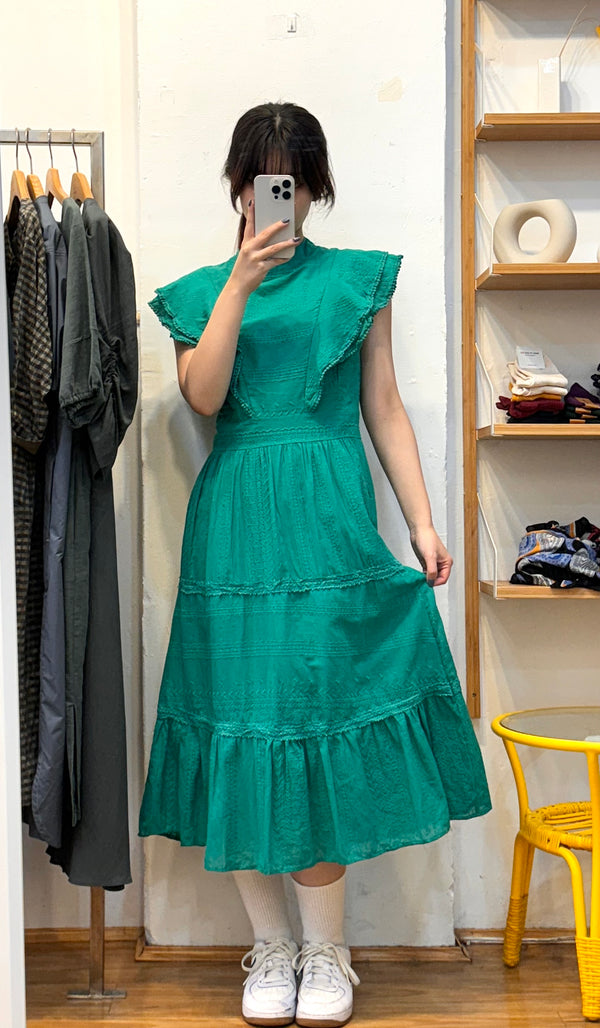 Vintage Emerald Long Dress