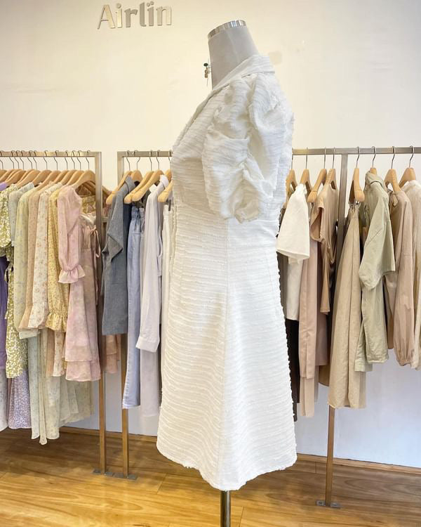 Cloudy Puff Sleeve Dress