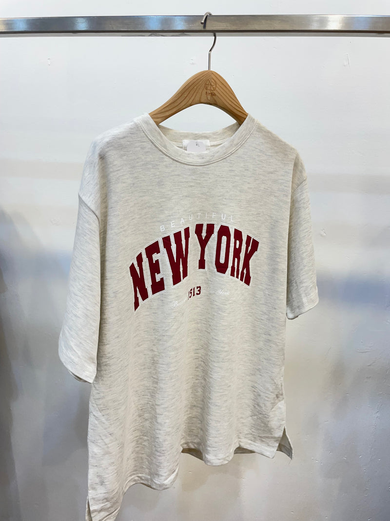 New York relaxed sweat tops
