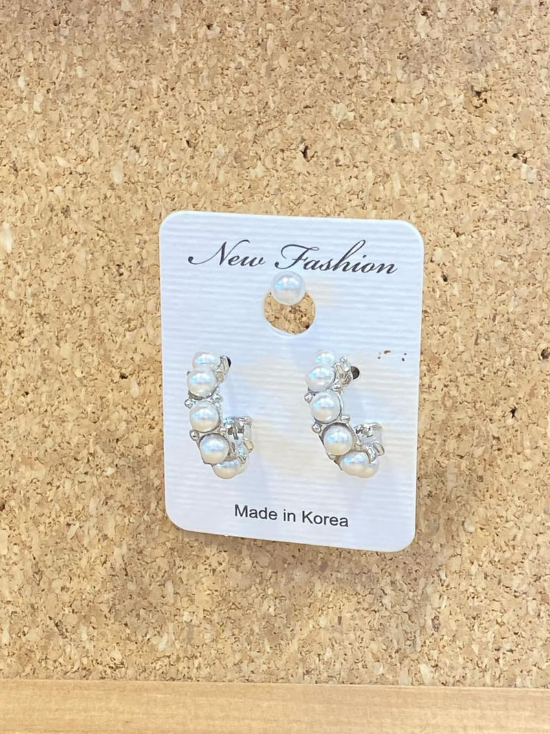 Pearl ring earrings