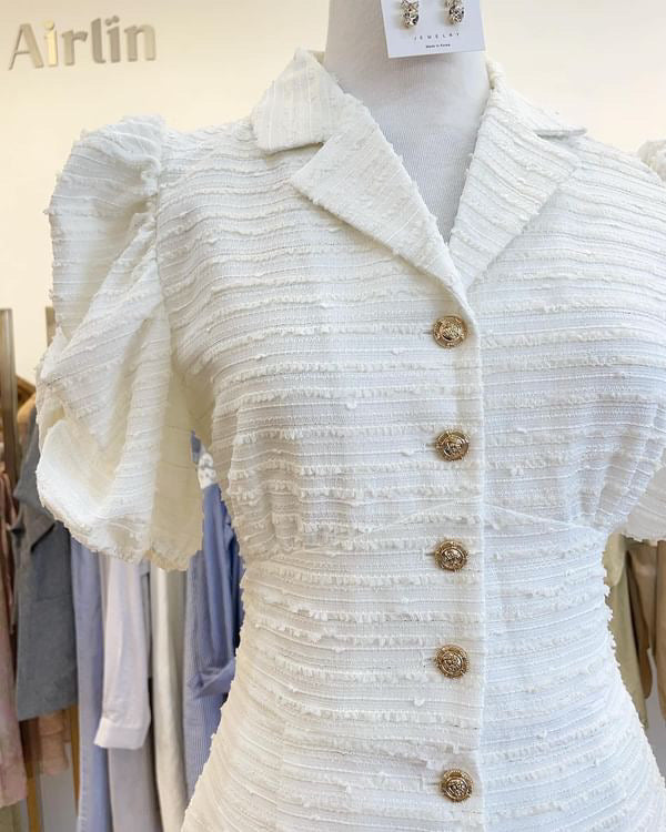 Cloudy Puff Sleeve Dress