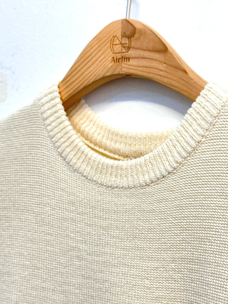 Ivory knit vest