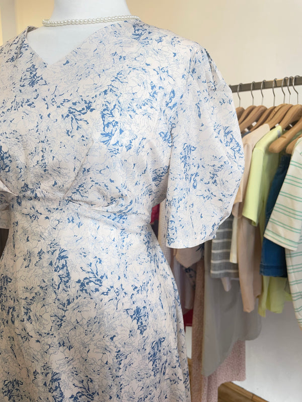 Floral Chiffon Maxi Dress