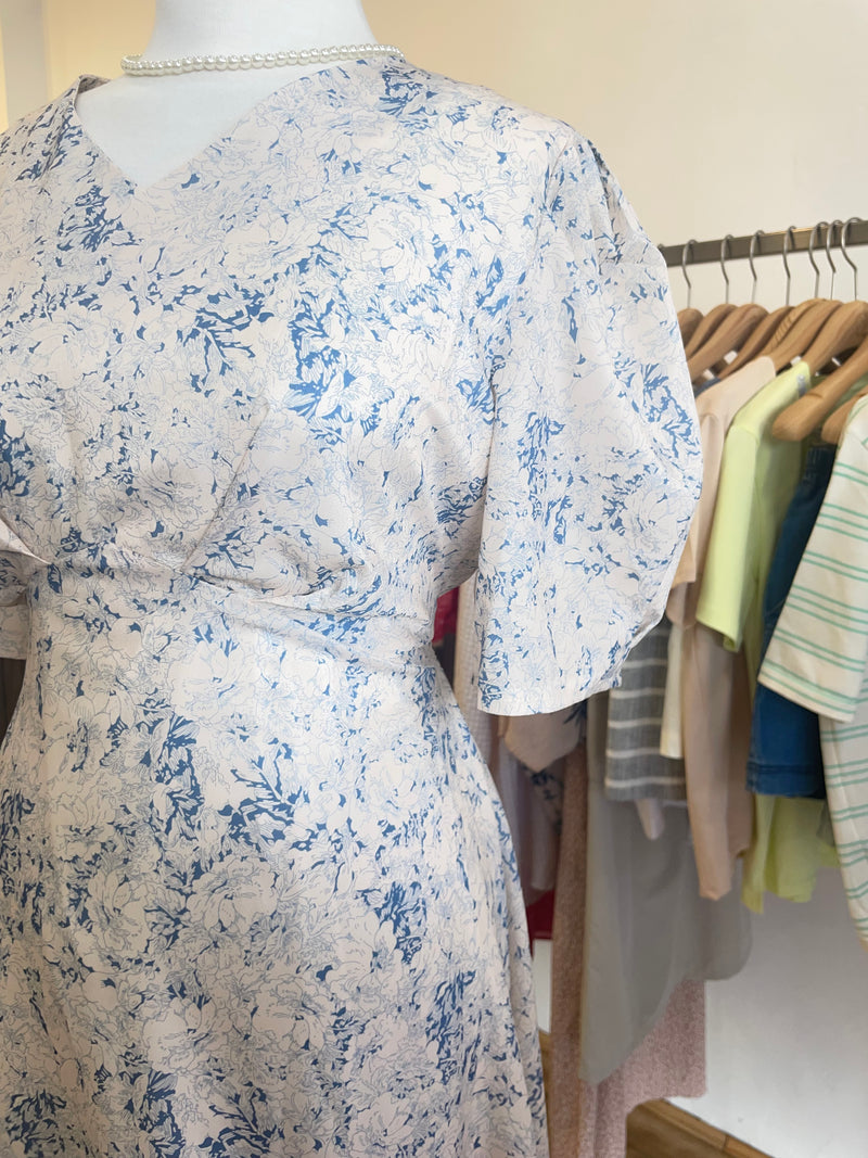 Floral Chiffon Maxi Dress