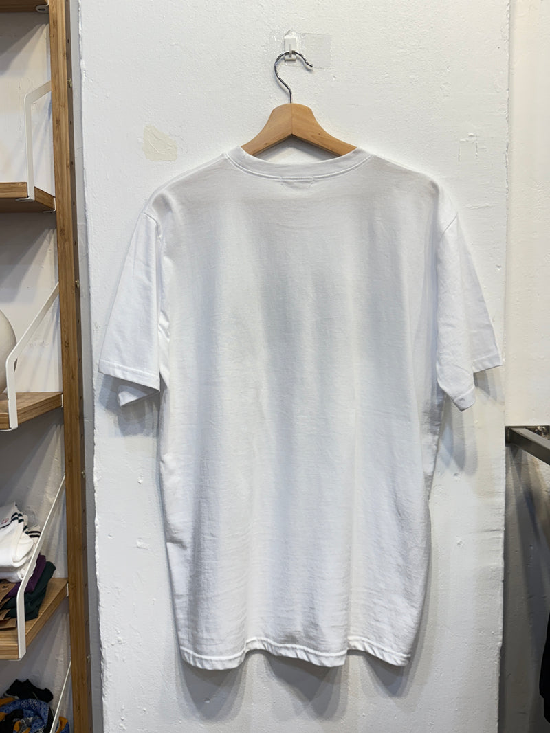 White Printed Oversized T-shirt