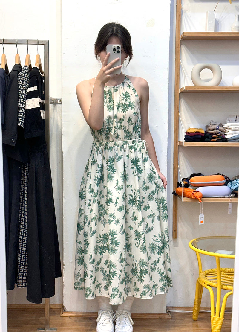 Summer Holiday Floral Sleeveless Dress