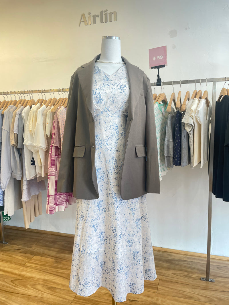 Floral Chiffon Maxi Dress